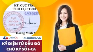 Hướng dẫn ký điện tử dấu đỏ chữ ký số I-CA
