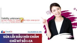 Sửa lỗi dấu hỏi chấm chữ ký số I-CA