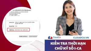 Kiểm tra thời hạn chữ ký số I-CA