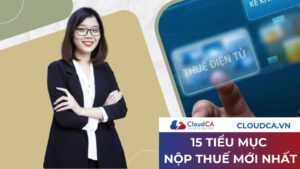 15 tiểu mục nộp thuế mới nhất