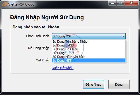 Cài đặt chữ ký số từ xa Cloud-CA Viettel