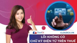 Lỗi không có chữ ký điện tử trên Thuedientu